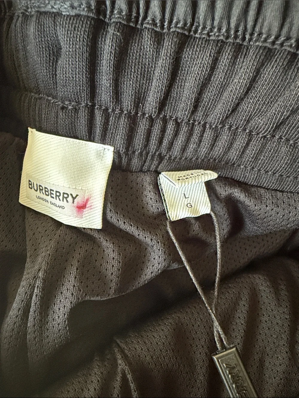 NWT Burberry Dimitri Check Joggers size Large